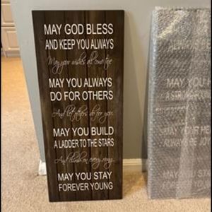 “Forever Young” wooden nursery wall decor - NEW